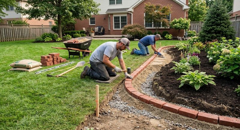 Brick Border Installation in Fairfield County, CT