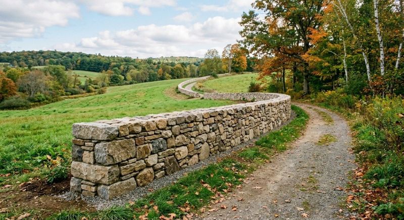 Stone Wall Hardscaping in Stamford, CT